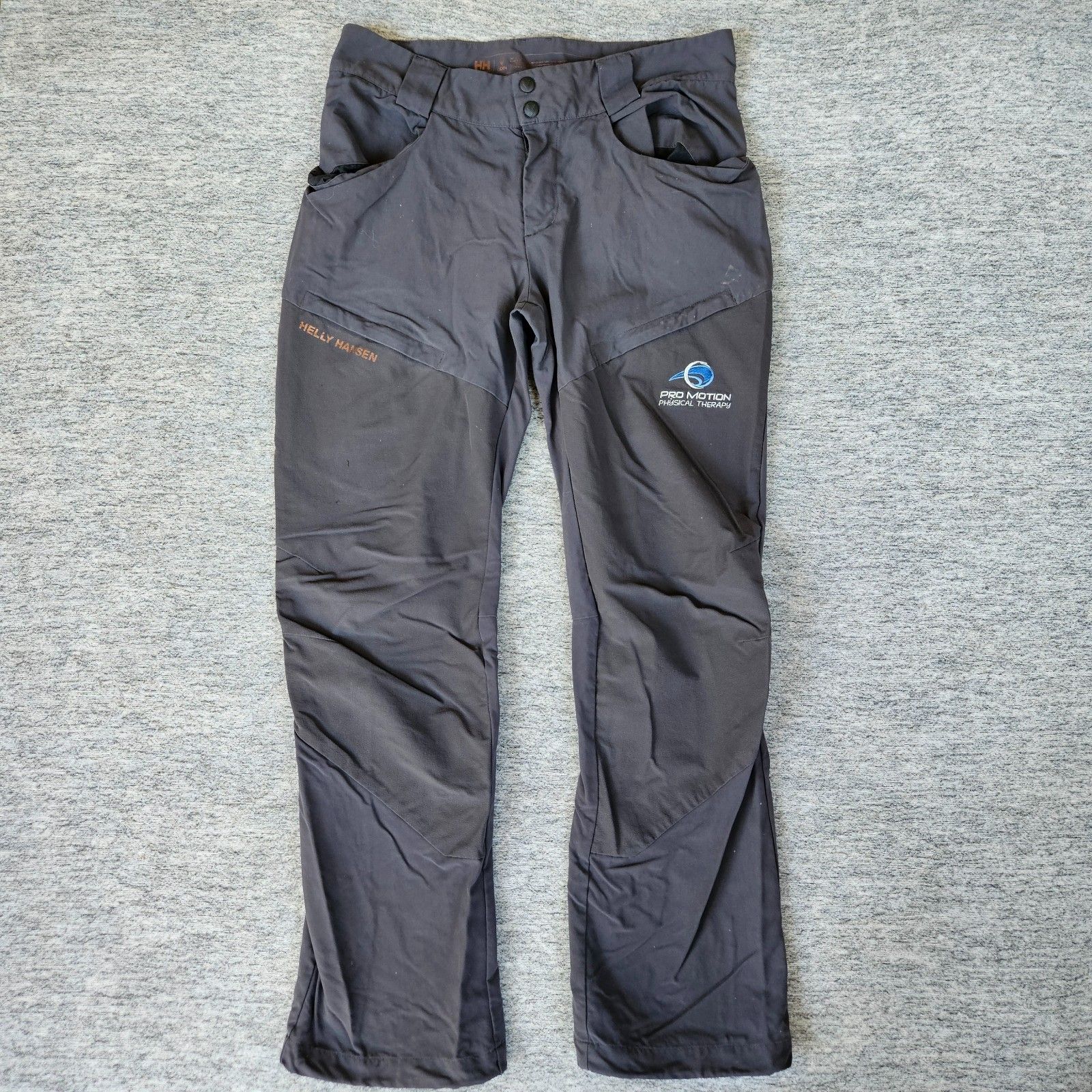 Helly Hansen Odin Cargo Outdoor Hiking Pants Mens Large Gray Utility Brand Logo